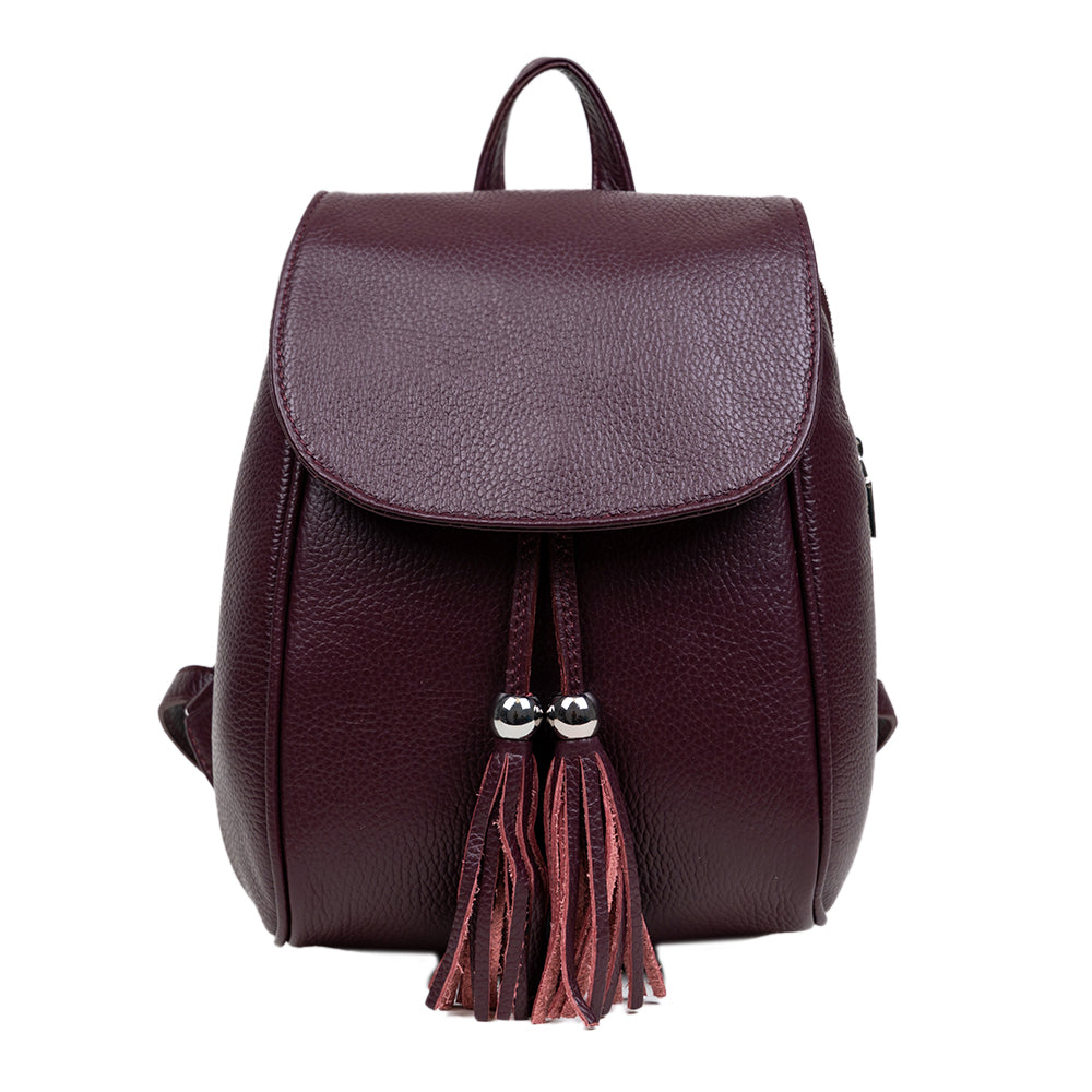 Pretta rucsac din piele naturala, format compact, buzunare utile